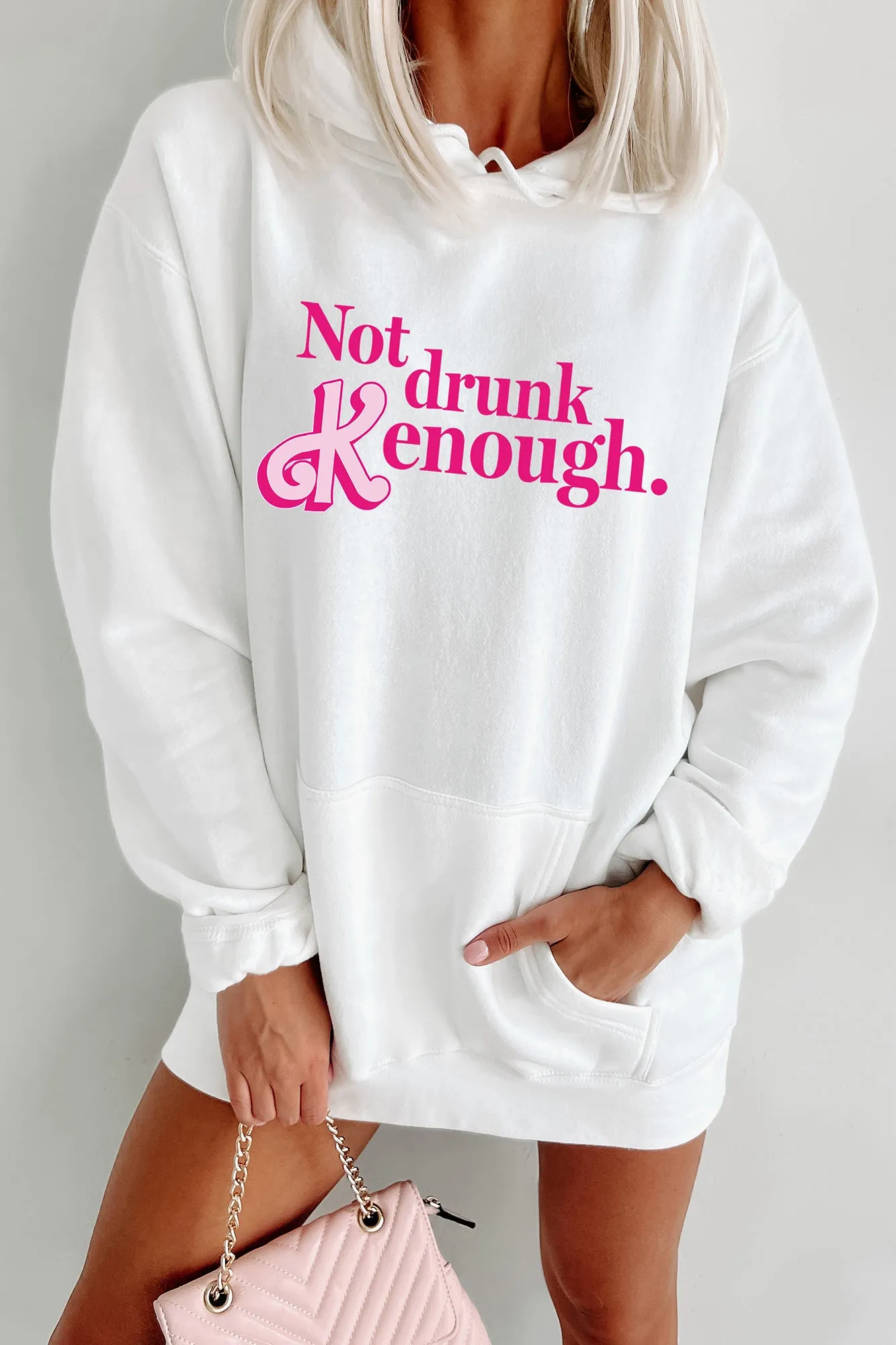 "Not Drunk Kenough" Graphic - Multiple Shirt Options (White) - Print On Demand