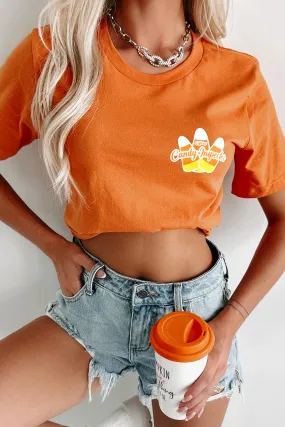 "Official Candy Inspector" Graphic T-Shirt (Orange) - Print On Demand