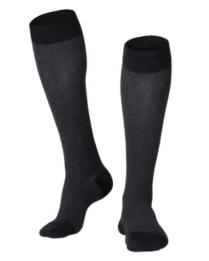 ReliefWear Touch Men's Herringbone Pattern Knee Highs 20-30 mmHg