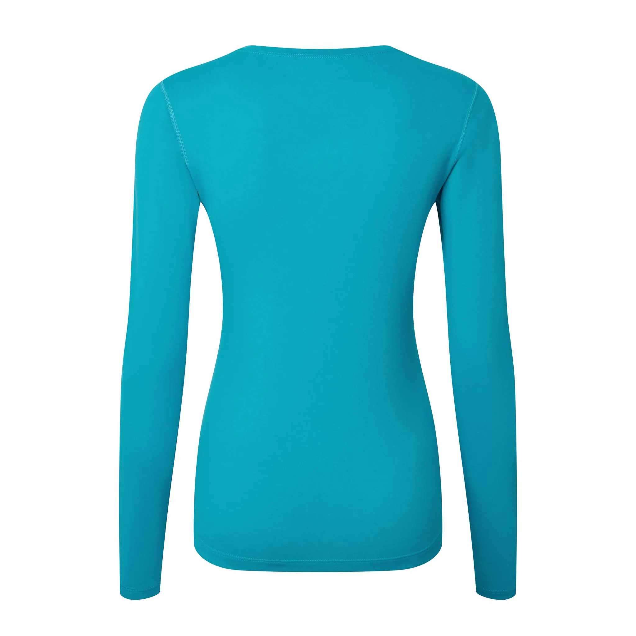 Ronhill | Women's Core L/S Tee - Azure/Bright White