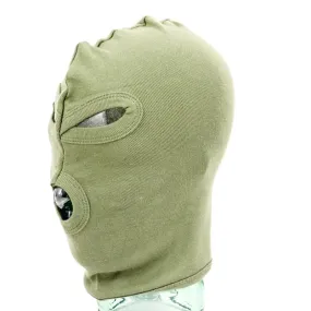 SAS-styled 'Pro' Balaclava in Cotton. Olive Green.