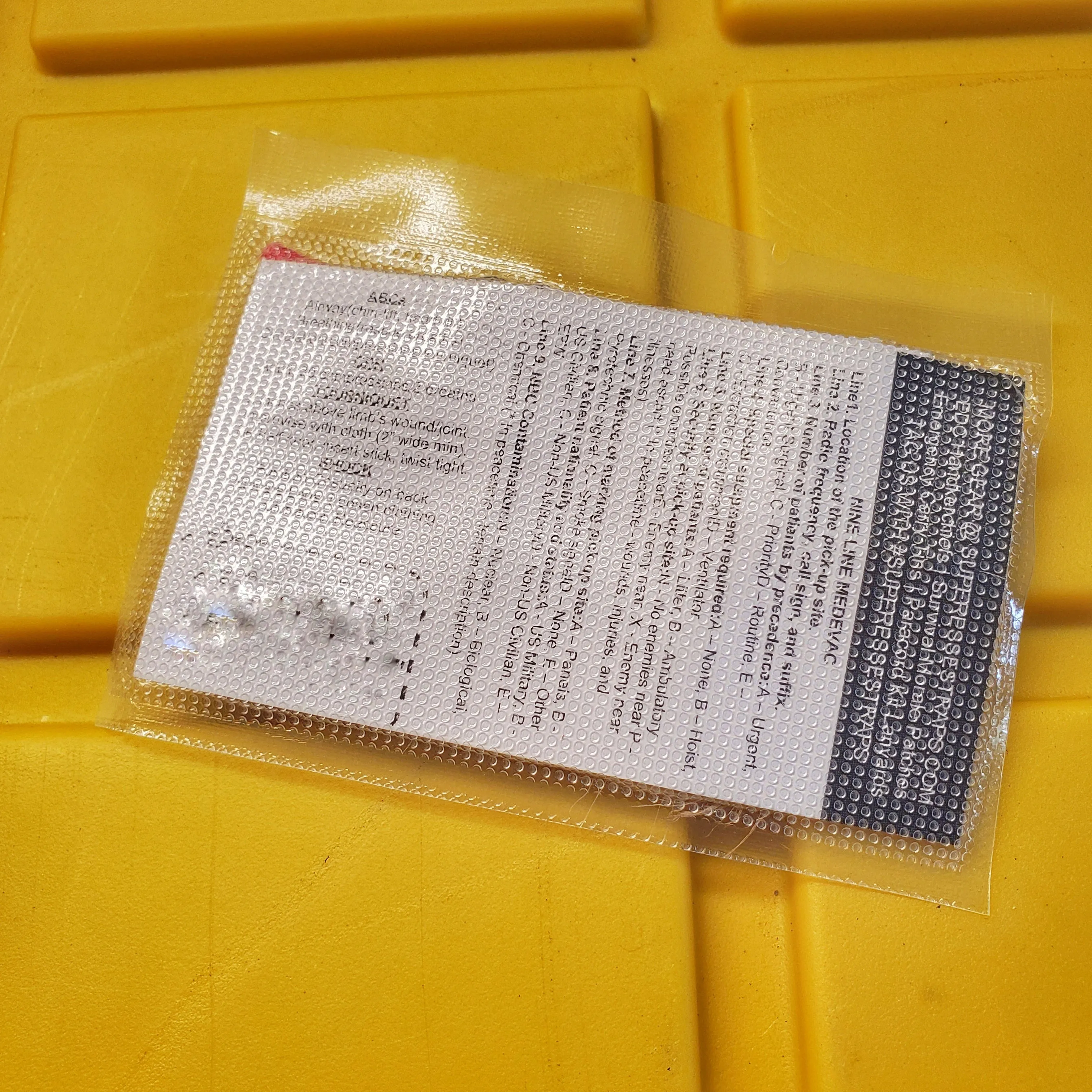 Shim Card of the Month - Wallet Size Vacuum Sealed Survival Packets