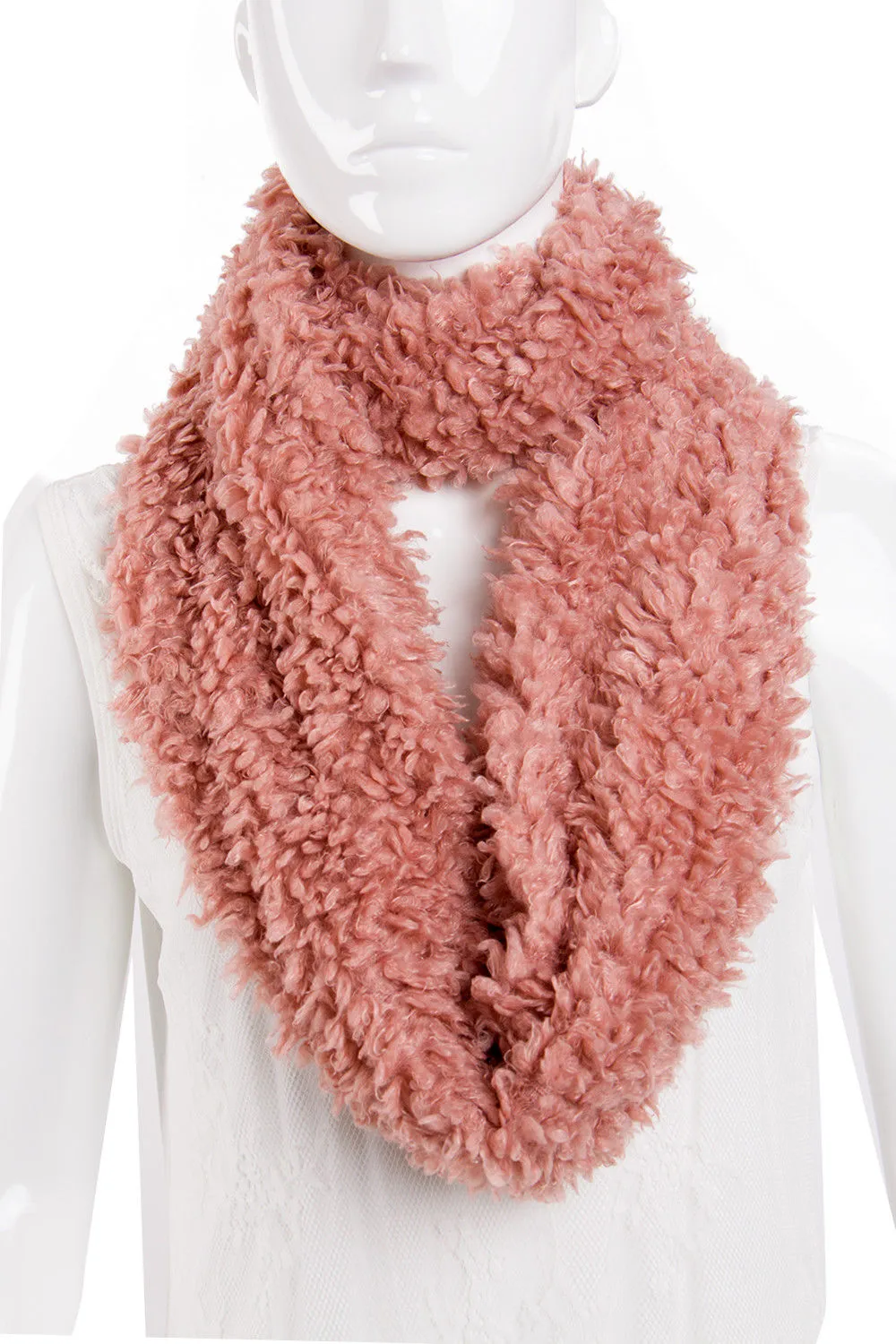 Soft Teddy Wooly Snood Scarf