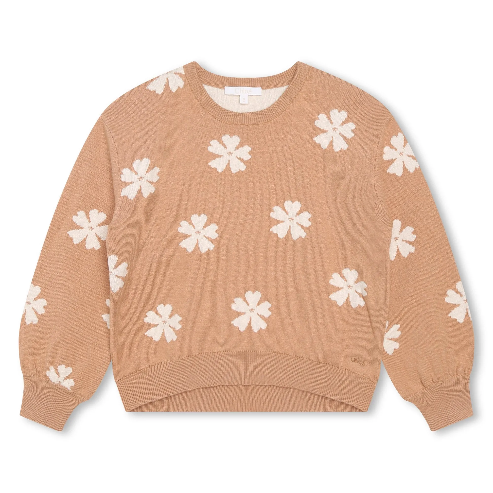 Stone Knit Flowers Sweater