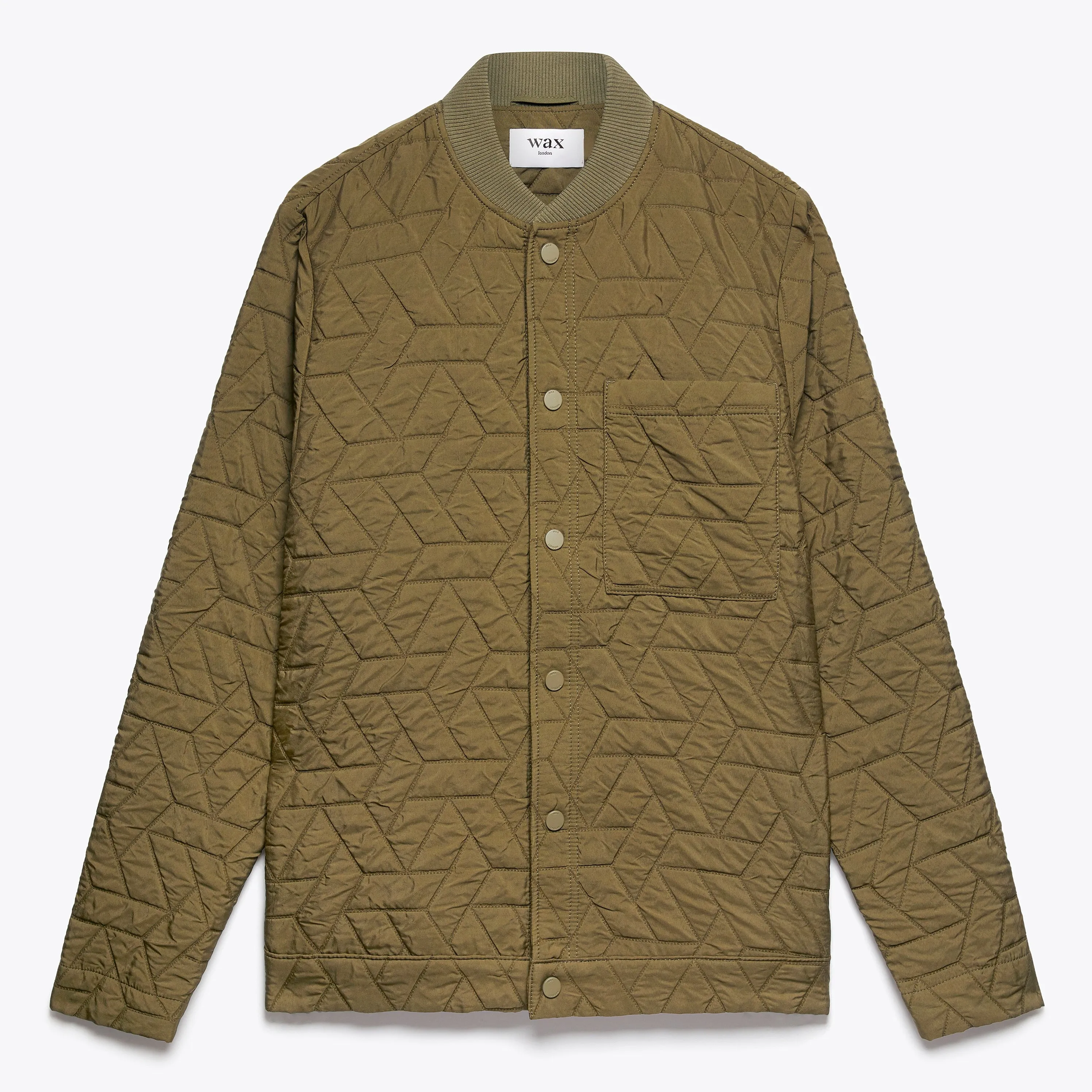 Sung Quilted Jacket - Khaki