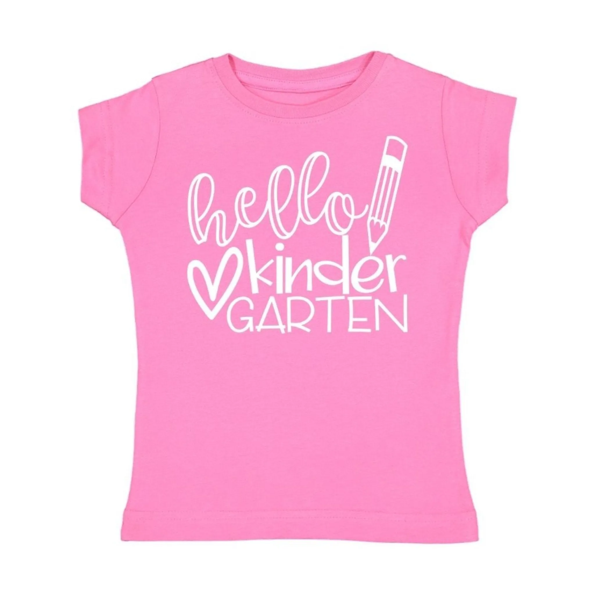 Sweet Wink Girls Pink HELLO KINDERGARTEN S/S Shirt