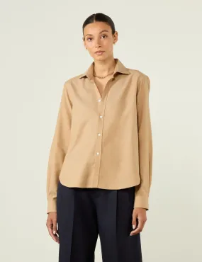 The Classic: Fine Brushed, Caramel Shirt