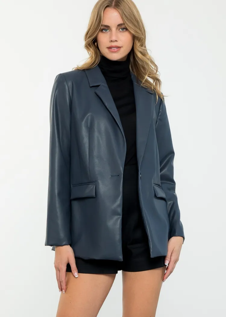 THML Imogen Leather Blazer ***FINAL SALE***