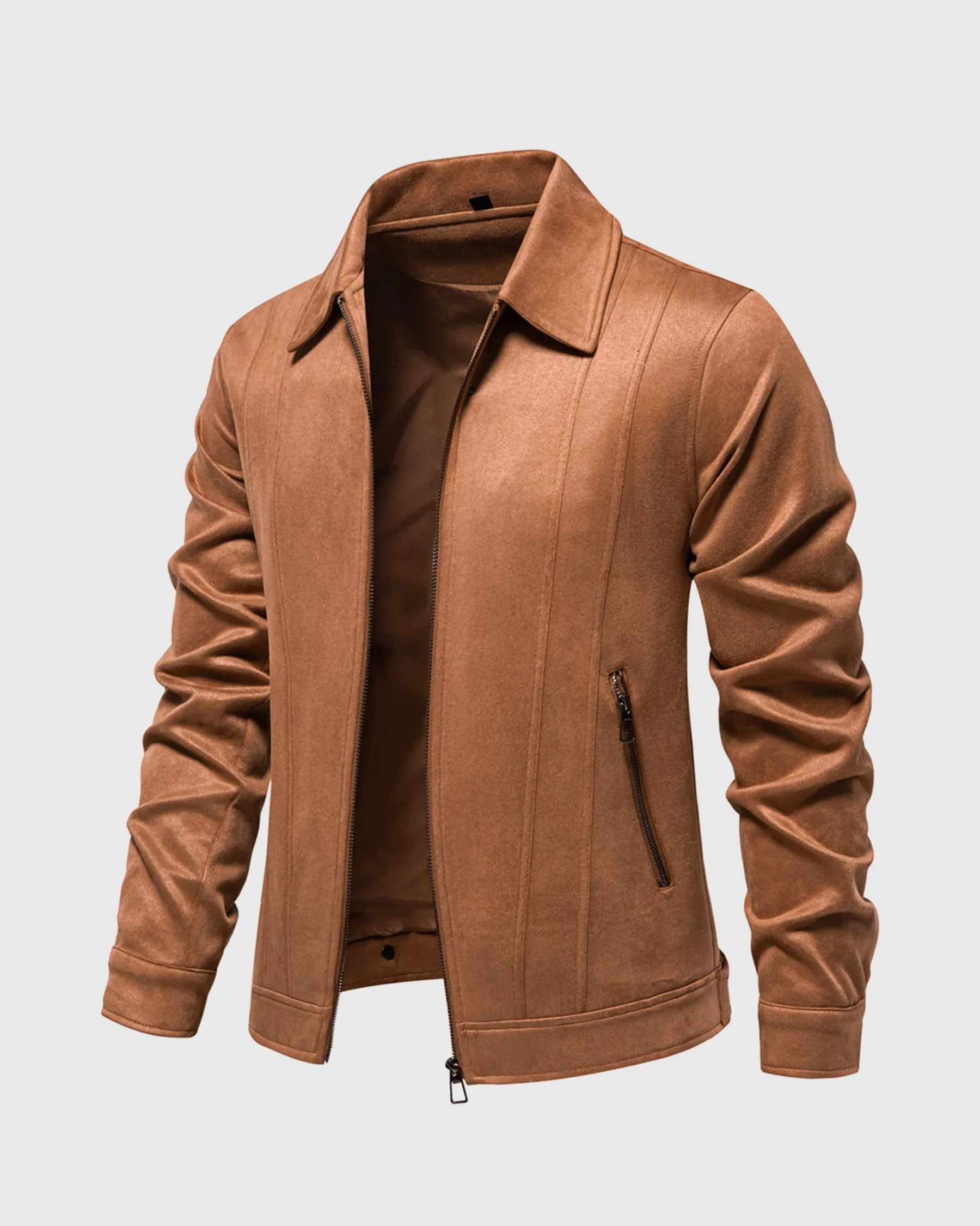 Timeless Suede Bomber Jacket