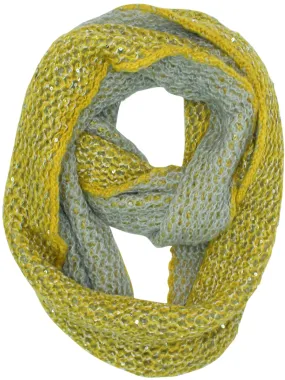 Two-Tone Double Sided Sequin Infinity Winter Scarf