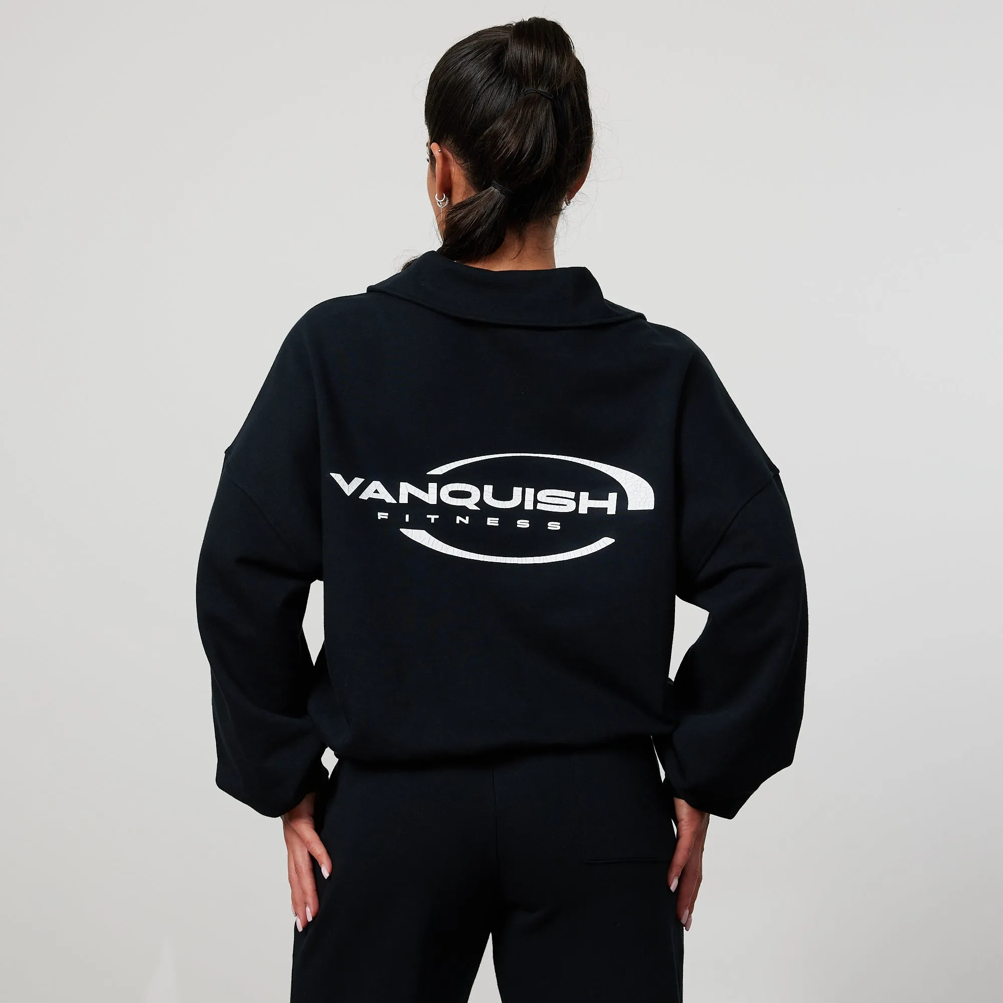 Vanquish Enhance Black Collar Sweatshirt