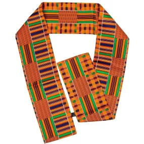 Vittorio Farina Mens' Kente Satin Scarf