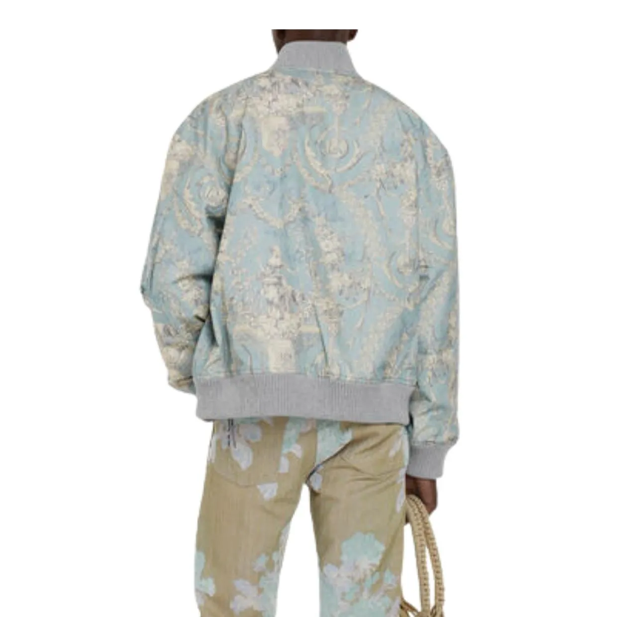 Vivienne Westwood Light Blue Bernardo Bomber Jacket