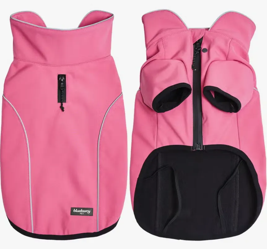 Waterproof Jacket Reflective Softshell Jacket in Brink Pink