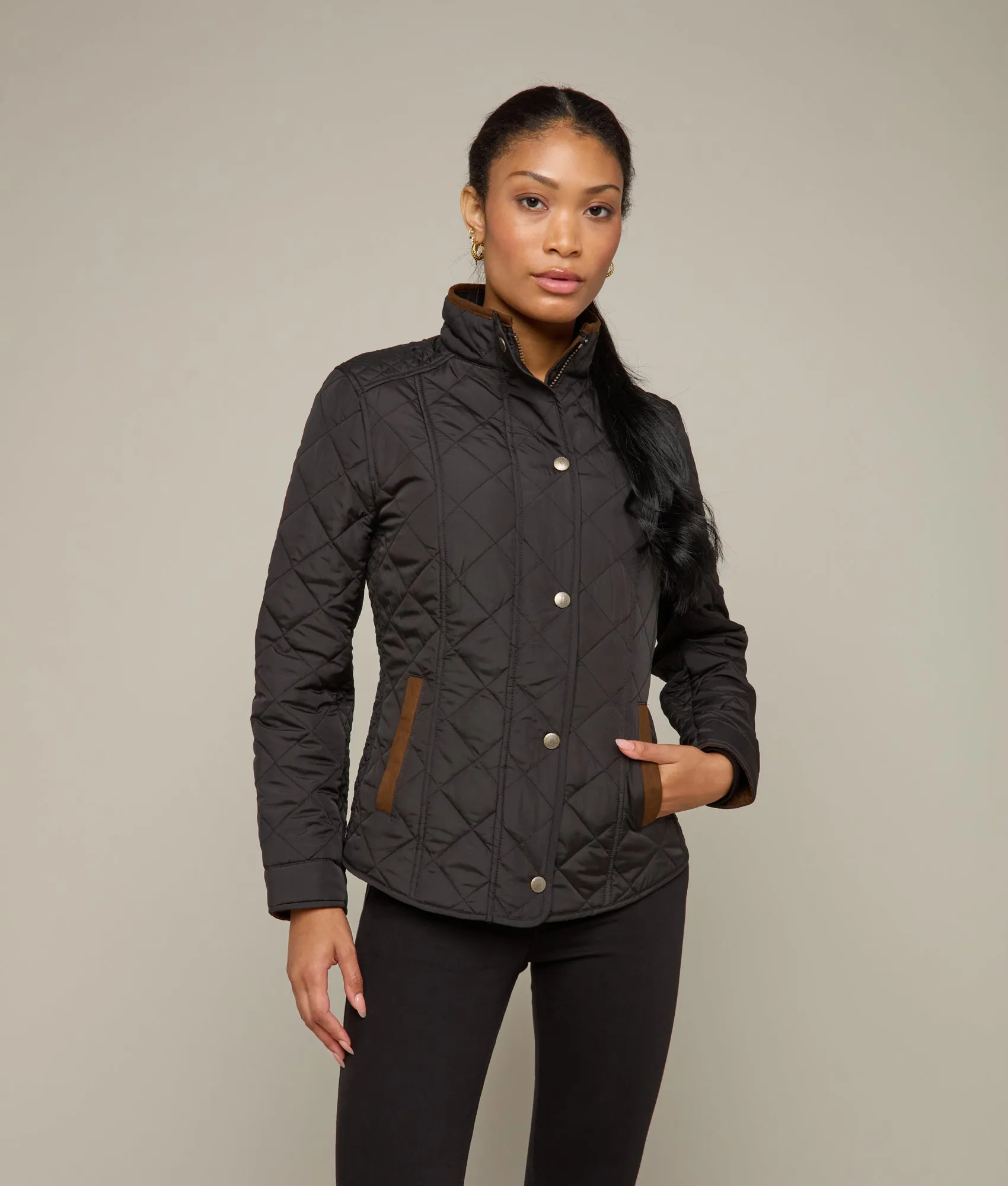 Women's Quilted Jacket :: Black